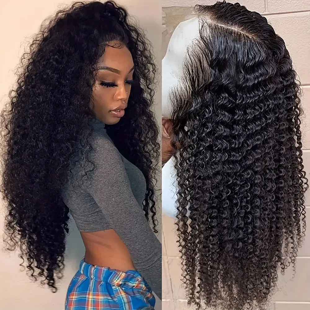 Glueless Wigs 30 40 Inch Water Wave Curly Human Hair Wigs 13x4 HD 360 Deep Wave Lace Frontal Wig