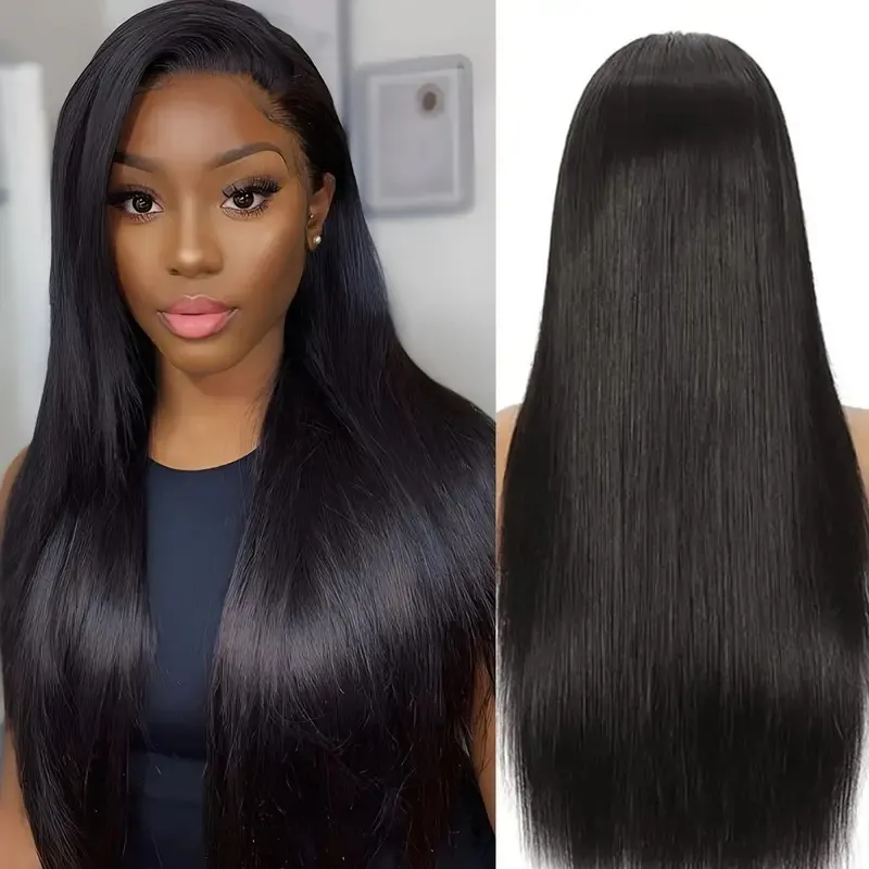 Lace Frontal Wig Straight Human Hair Wig HD 13X4 13X6 Lace Front Wig 4X4 Gluless Wig
