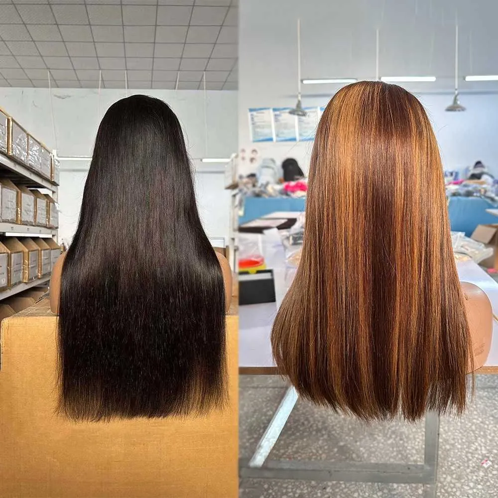 Human Hair Lace Front Straight Black Lace Front Wigs For Women