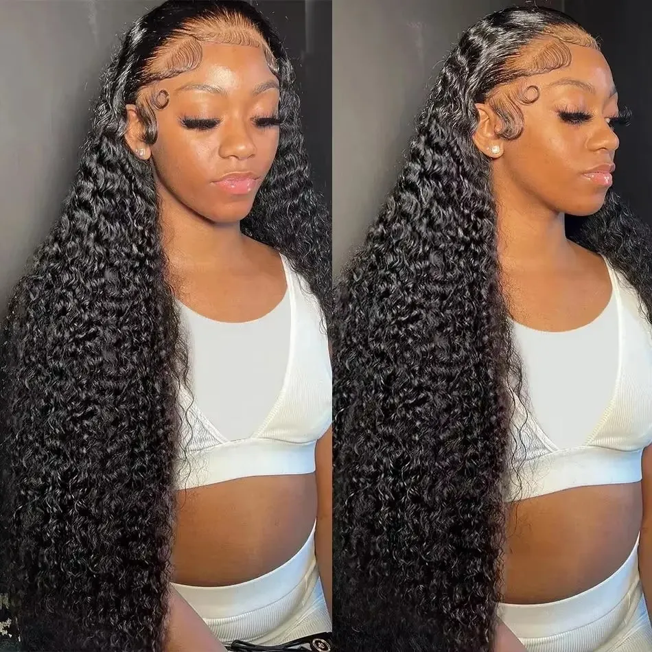 Lace Front Wigs Human Hair Wet and Wavy Wigs for Women Deep Curly Lace Front Wigs Pre Plucked with Baby Hair